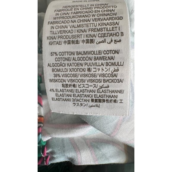 Boden Size 4 Floral Botanical Shorts  Elastic Waist Cotton Blend - Picture 13 of 14